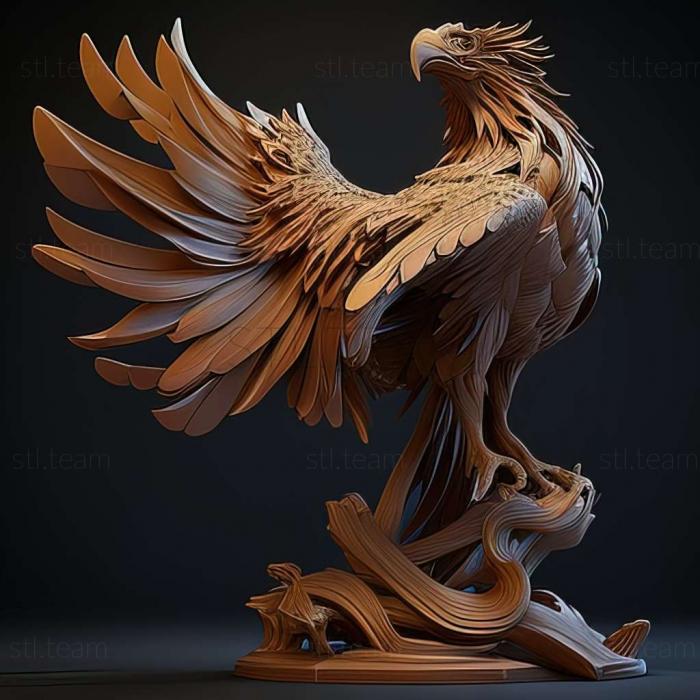 3D модель феникса